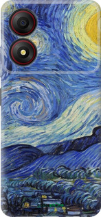 Силиконовый чехол «Звездная ночь» Винсента Ван Гога для ZTE Blade A34 - 6433u-3989 изображение 