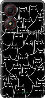 Силиконовый чехол С изображением кошек для ZTE Blade A34 - 6470u-3989 изображение 