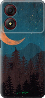 Силіконовий чехол Зоряний ліс для ZTE Blade A34 - 6480u-3989 изображение 