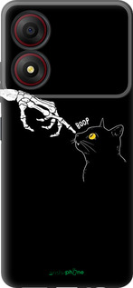 Силиконовый чехол Кошка для ZTE Blade A34 - 6505u-3989 изображение 