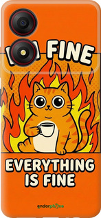 Силиконовый чехол Funny Cat для ZTE Blade A34 - 6786u-3989 изображение 