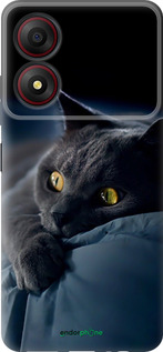 Силіконовий чохол 'Димчастий кіт' для ZTE Blade A34 зображення 2