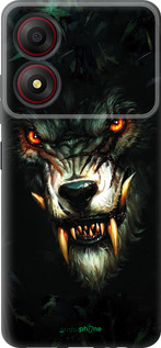 Силиконовый чехол Дьявольский волк для ZTE Blade A34 - 833u-3989 изображение 