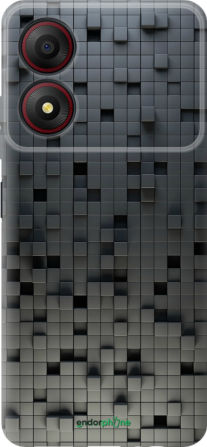Силіконовий чехол Кубики для ZTE Blade A34 - 1061u-3989 изображение 