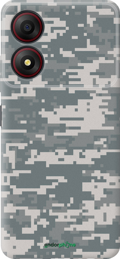 Силиконовый чехол Камуфляж для ZTE Blade A34 - 1085u-3989 изображение 