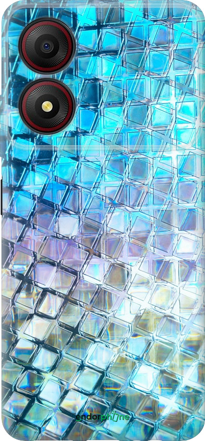 Силиконовый чехол Переливающаяся чешуя для ZTE Blade A34 - 227u-3989 изображение 