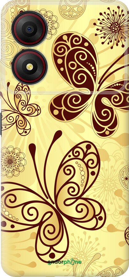 Силіконовий чехол Красиві метелики для ZTE Blade A34 - 4170u-3989 изображение 