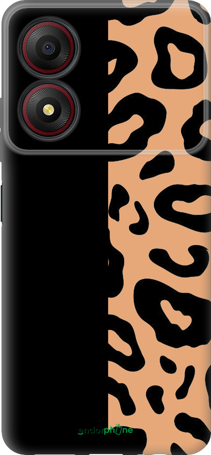 Силиконовый чехол Пятна леопарда для ZTE Blade A34 - 4269u-3989 изображение 