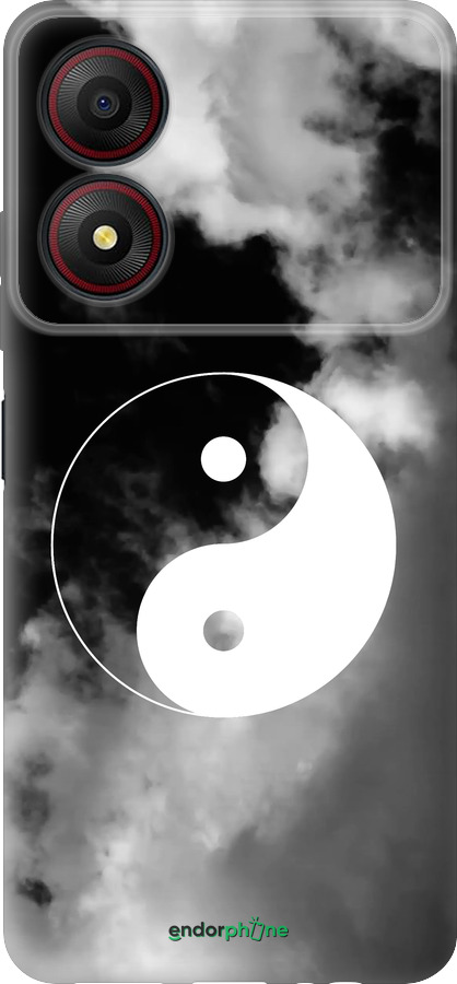 Силиконовый чехол Инь и Янь для ZTE Blade A34 - 4389u-3989 изображение 