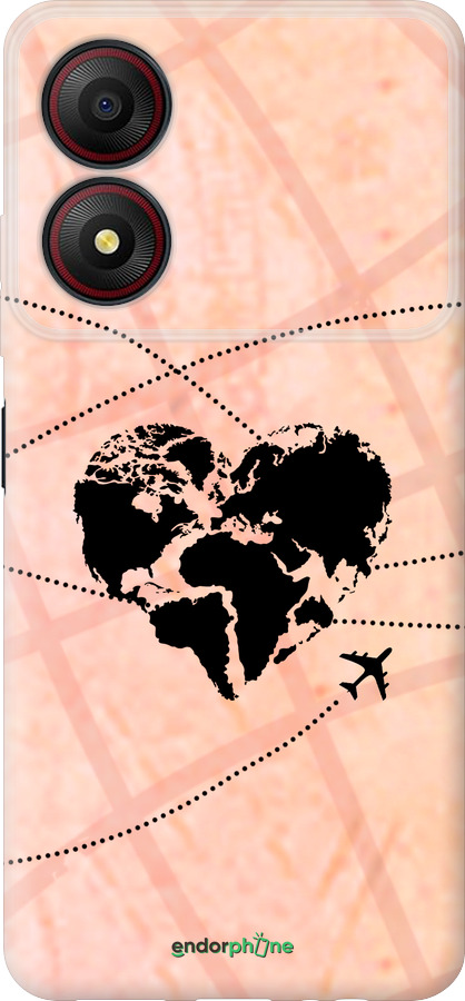 Силиконовый чехол Путешествуй для ZTE Blade A34 - 4607u-3989 изображение 