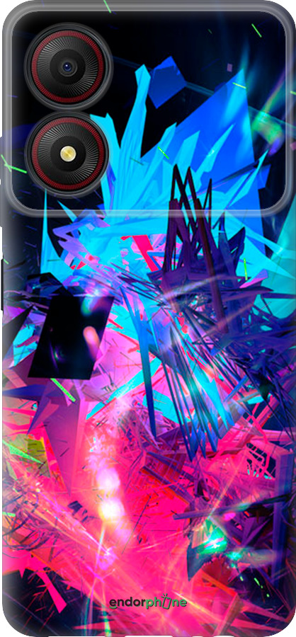 Силиконовый чехол Абстрактный чехол для ZTE Blade A34 - 4681u-3989 изображение 