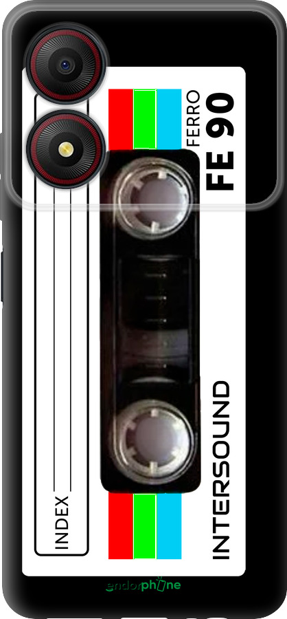 Силиконовый чехол Кассета с90 для ZTE Blade A34 - 4894u-3989 изображение 