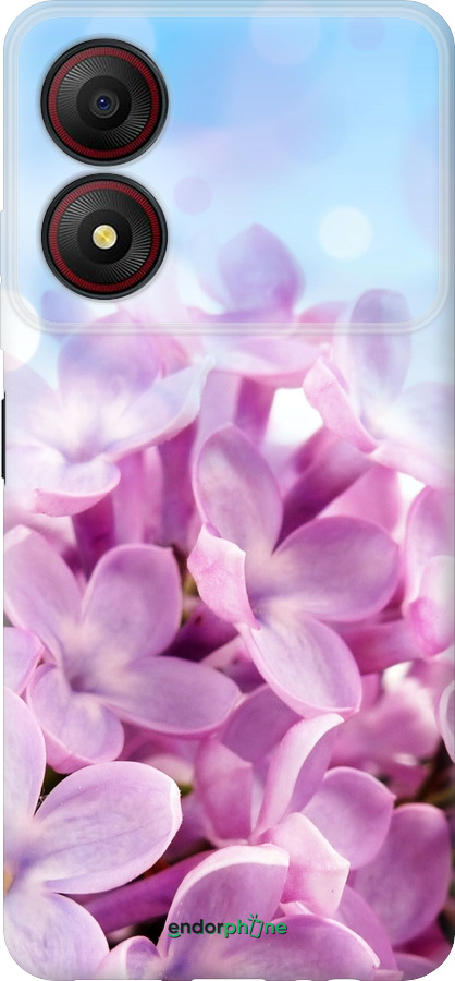 Силиконовый чехол Сирень для ZTE Blade A34 - 527u-3989 изображение 