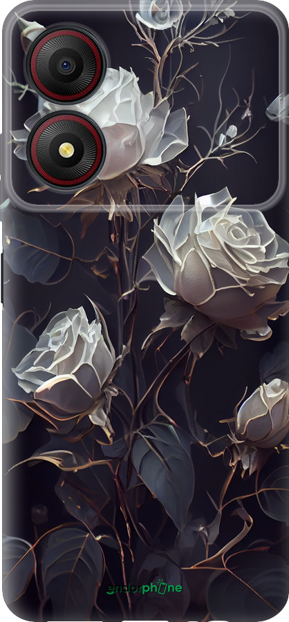 Силіконовий чехол Троянди 2 для ZTE Blade A34 - 5550u-3989 изображение 