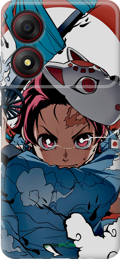 Силиконовый чехол Танджиро Камадо для ZTE Blade A34 - 5574u-3989 изображение 