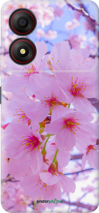 Силиконовый чехол Сакура для ZTE Blade A34 - 6029u-3989 изображение 