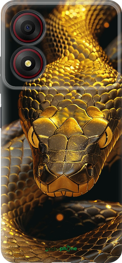 Силиконовый чехол Golden snake для ZTE Blade A34 - 6072u-3989 изображение 