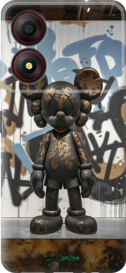 Силиконовый чехол Bronze kaws v2 для ZTE Blade A34 - 6098u-3989 изображение 