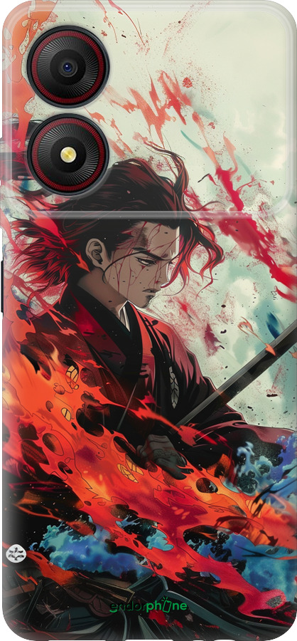 Силиконовый чехол Битва стихий для ZTE Blade A34 - 6110u-3989 изображение 