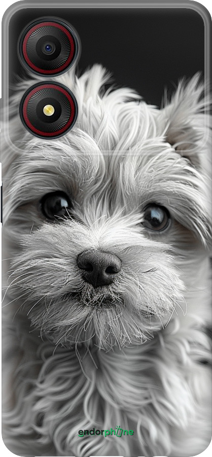 Силиконовый чехол Мальтипу на чорном фоне для ZTE Blade A34 - 6156u-3989 изображение 