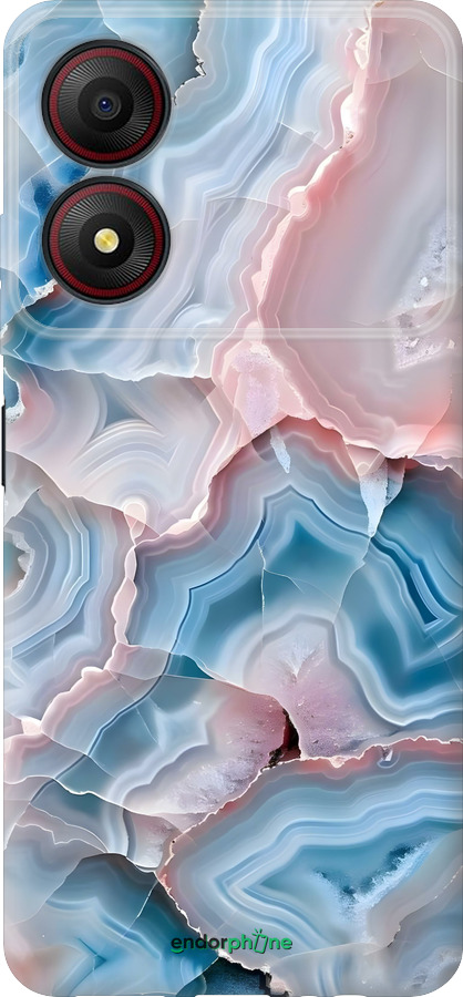 Силиконовый чехол Мрамор для ZTE Blade A34 - 6306u-3989 изображение 