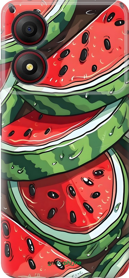 Силиконовый чехол Арбуз для ZTE Blade A34 - 6315u-3989 изображение 