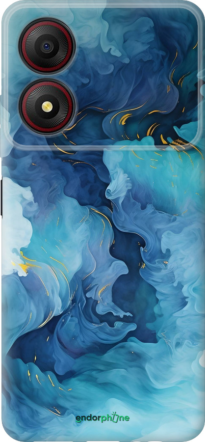 Силиконовый чехол Акварель для ZTE Blade A34 - 6320u-3989 изображение 