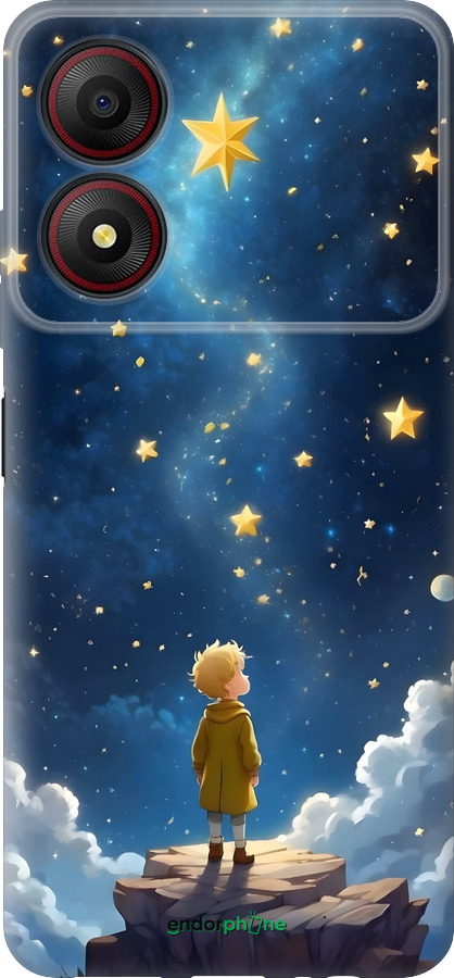 Силиконовый чехол Маленький принц для ZTE Blade A34 - 6326u-3989 изображение 