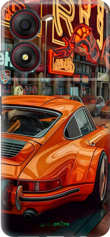 Силиконовый чехол Порше для ZTE Blade A34 - 6334u-3989 изображение 