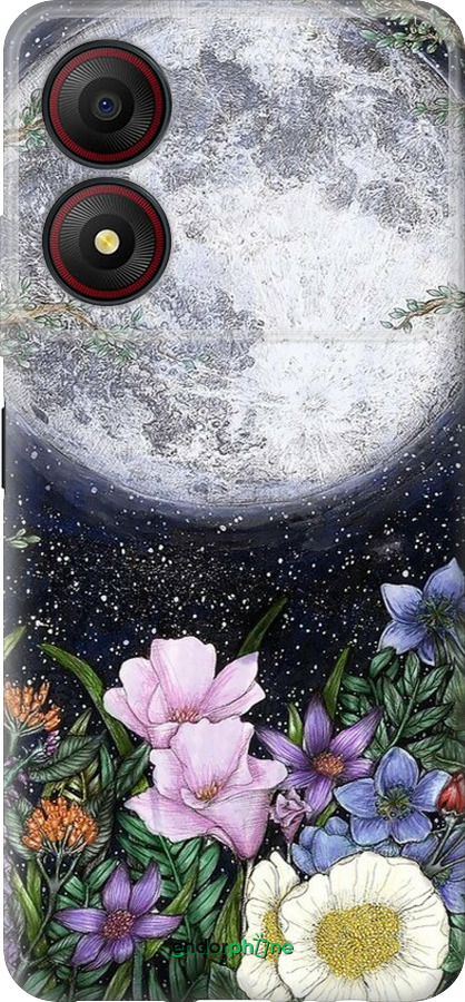 Силиконовый чехол Полночь в саду II для ZTE Blade A34 - 6424u-3989 изображение 