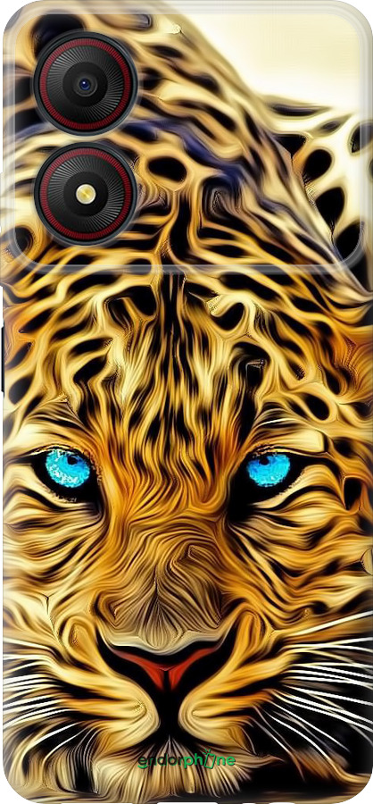 Силиконовый чехол Леопард для ZTE Blade A34 - 6611u-3989 изображение 