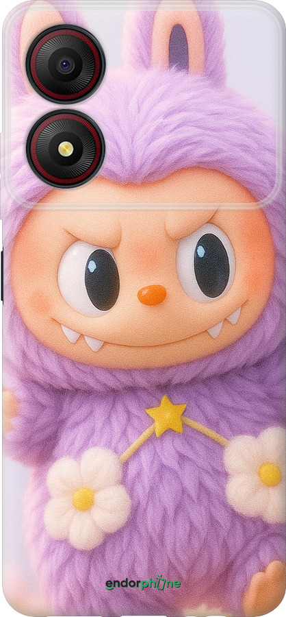 Силіконовий чехол Лабубу для ZTE Blade A34 - 6708u-3989 изображение 