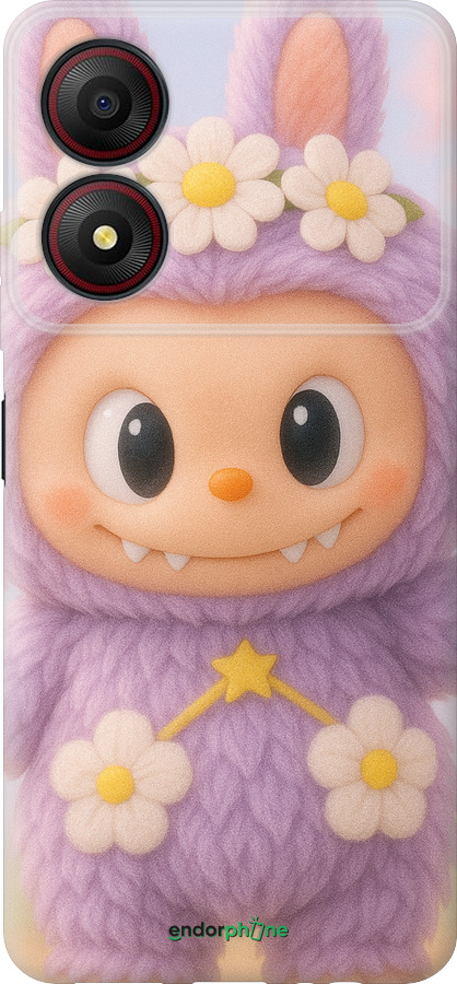 Силиконовый чехол Лабубу 1 для ZTE Blade A34 - 6709u-3989 изображение 