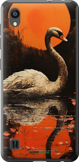 Силиконовый чехол Лебедь для ZTE Blade A5 2019 - 5964u-2109 изображение 
