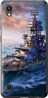 Силиконовый чехол Военный корабль, world of tanks, wargaming для ZTE Blade A5 2019 - 6461u-2109 изображение 