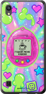 Силиконовый чехол 'Y2K Aesthetic Retro Pet: Годуй мене кавою' для ZTE Blade A5 2019 изображение 3