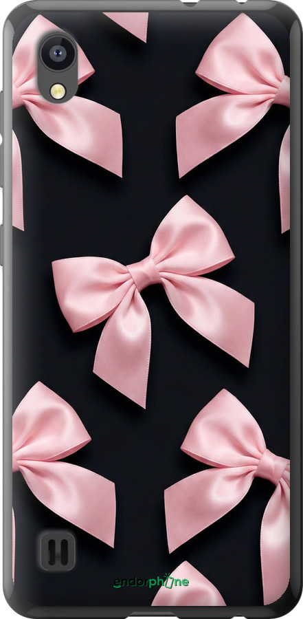 Силиконовый чехол Coquette Ribbons Dark Coquette для ZTE Blade A5 2019 - 6767u-2109 изображение 