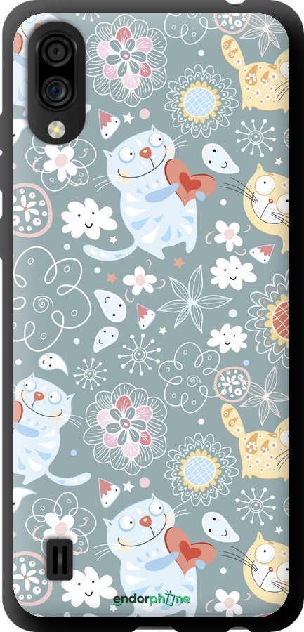 TPU чехол Котята v3 для ZTE Blade A5 2020 - 1223b-2111 изображение 