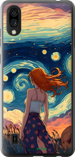 Силиконовый чехол Девушка Арт для ZTE Blade A5 2020 - 6325u-2111 изображение 