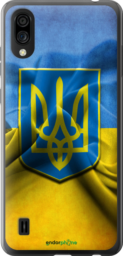 

Силіконовий чохол "Прапор та герб України" для ZTE Blade A5 2020, Блакитний