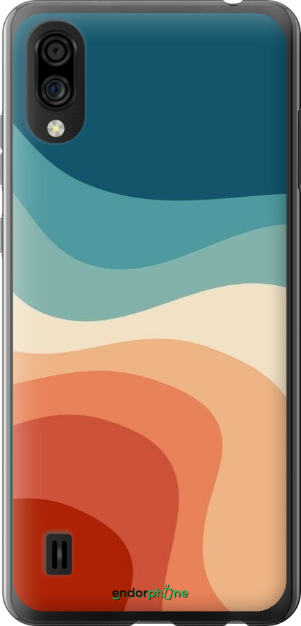 Силиконовый чехол В стиле ретро с волнами для ZTE Blade A5 2020 - 6531u-2111 изображение 