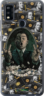 Силіконовий чехол Волк с валл стрит для ZTE Blade A51 - 6287u-2506 изображение 