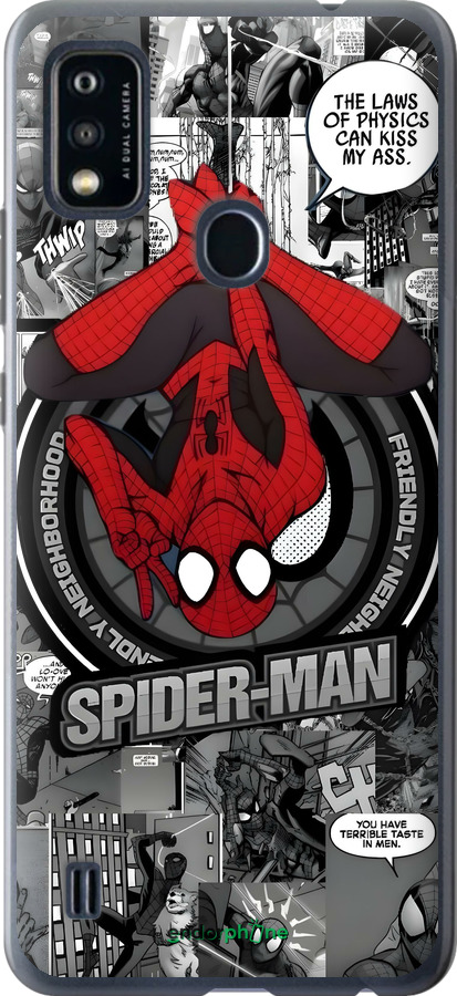 Силіконовий чехол Человек паук для ZTE Blade A51 - 6279u-2506 изображение 