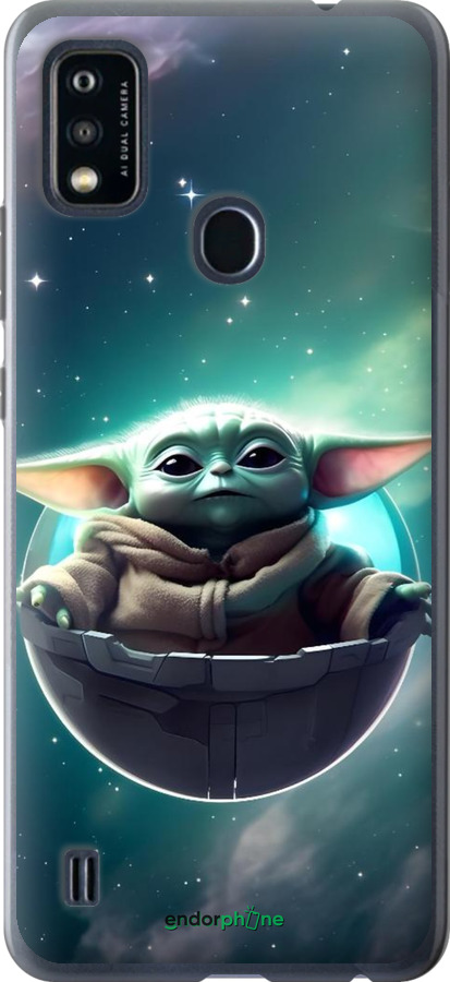 Силиконовый чехол Малышь йода для ZTE Blade A51 - 6294u-2506 изображение 