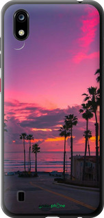 Силиконовый чехол Пальмы для ZTE Blade A7 2019 - 5873u-2110 изображение 