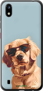 Силиконовый чехол Пес в очках для ZTE Blade A7 2019 - 6381u-2110 изображение 