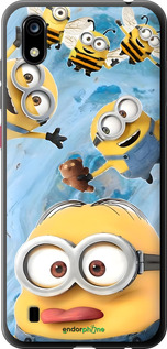 Силиконовый чехол Миньоны для ZTE Blade A7 2019 - 6386u-2110 изображение 