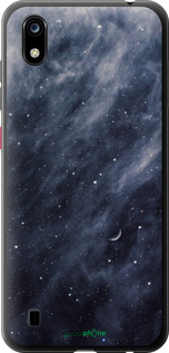 Силиконовый чехол Голубые облака, Голубая луна для ZTE Blade A7 2019 - 6398u-2110 изображение 