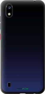 Силиконовый чехол Градиент в тёмно - синем стиле для ZTE Blade A7 2019 - 6542u-2110 изображение 