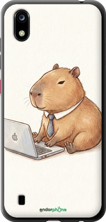 Силиконовый чехол Funny Capybara CEO Working для ZTE Blade A7 2019 - 6777u-2110 изображение 